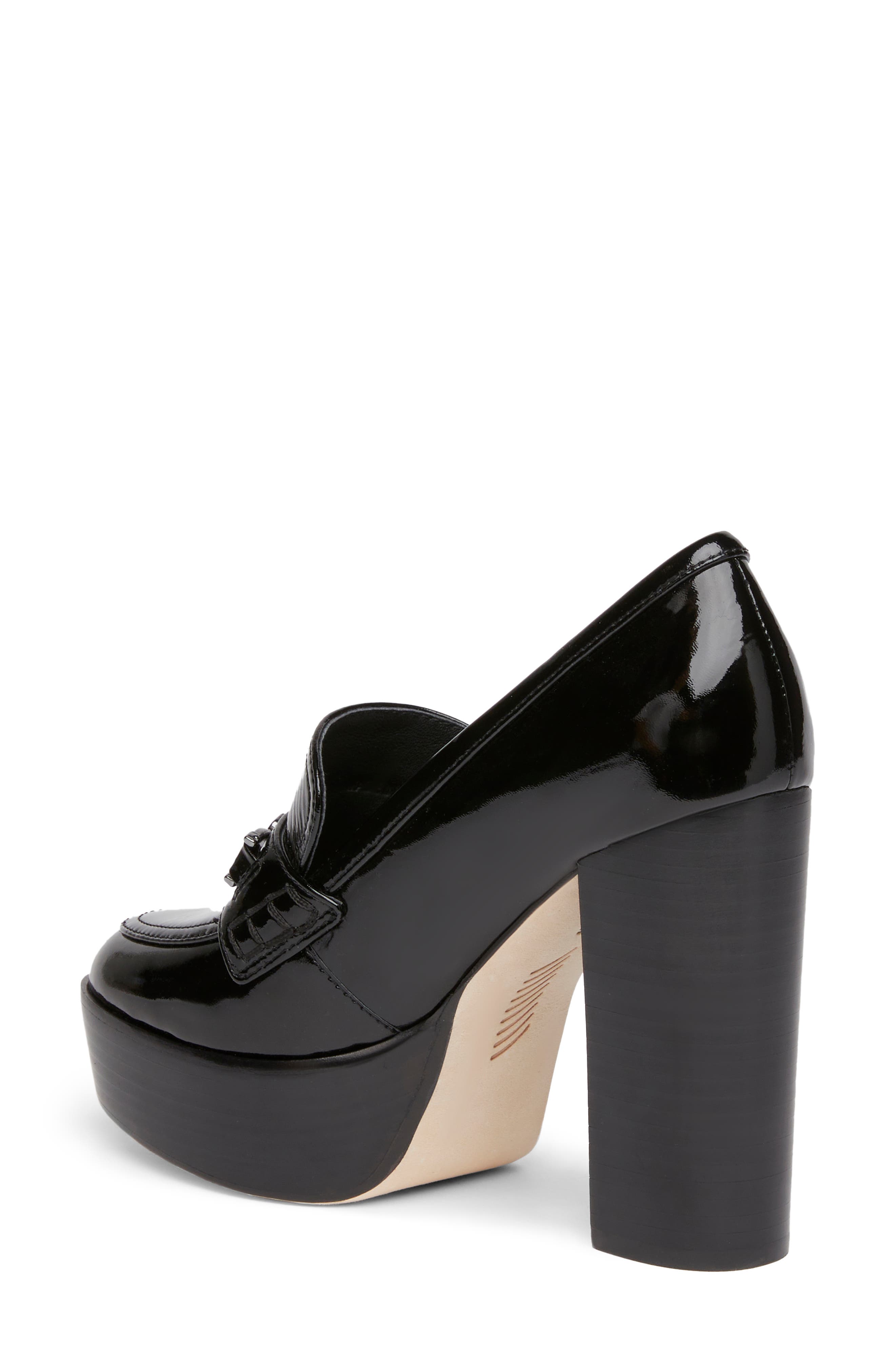 PAIGE Masha Bit Loafer Pump, Alternate, color, Blk Patent