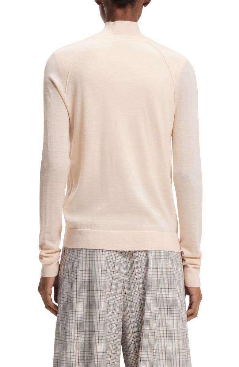 BOSS Fonami Merino Wool Cardigan, Alternate, color, Soft Pearl