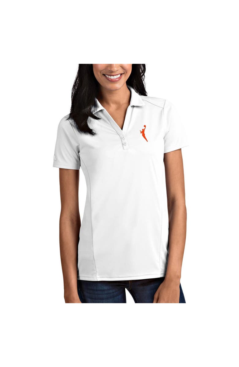 ANTIGUA Women's Antigua  White WNBA Logowoman Tribute Polo, Main, color, White