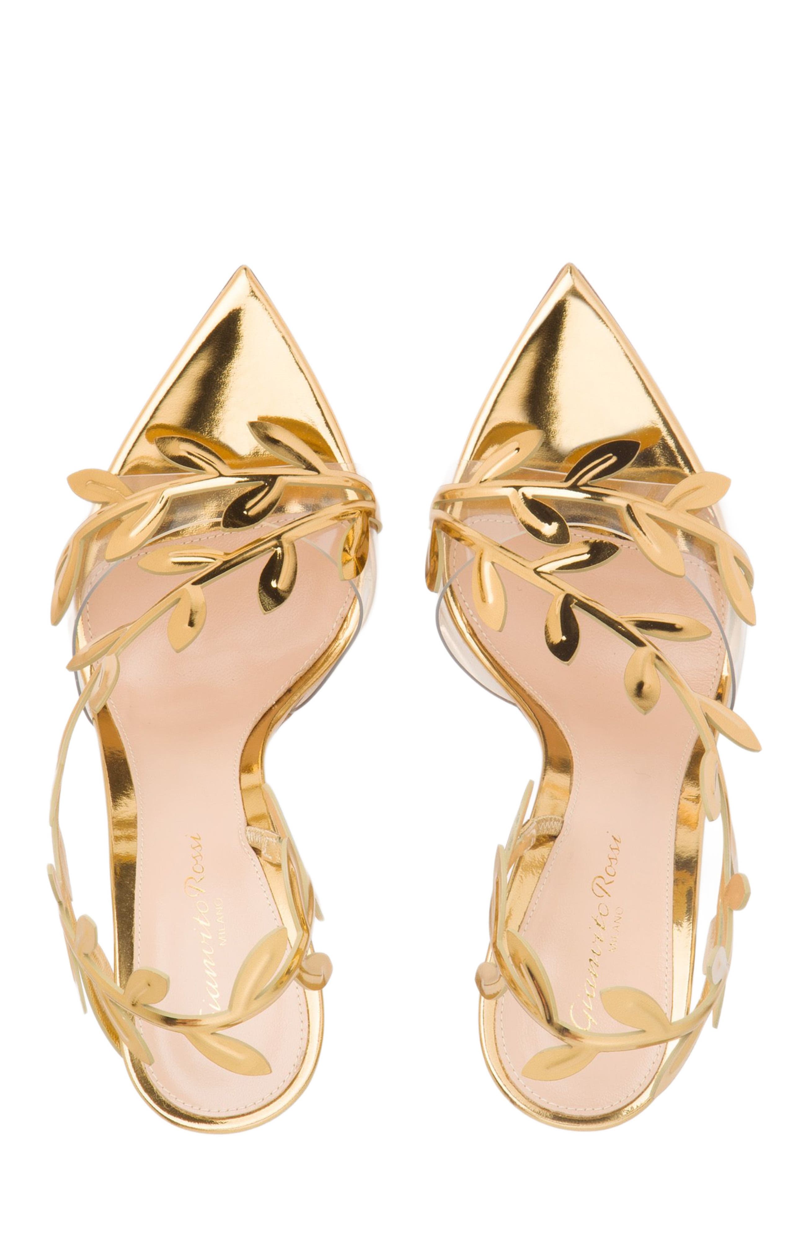 Gianvito Rossi Flavia Sandal, Alternate, color, Gold