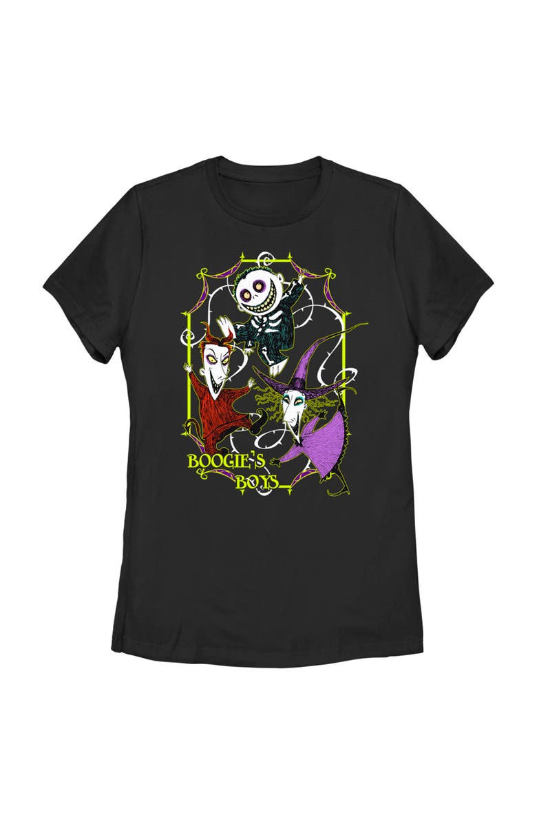 The Nightmare Before Christmas Women's The Nightmare Before Christmas Boogie's Boys Crew  Graphic T-Shirt, Main, color, Black