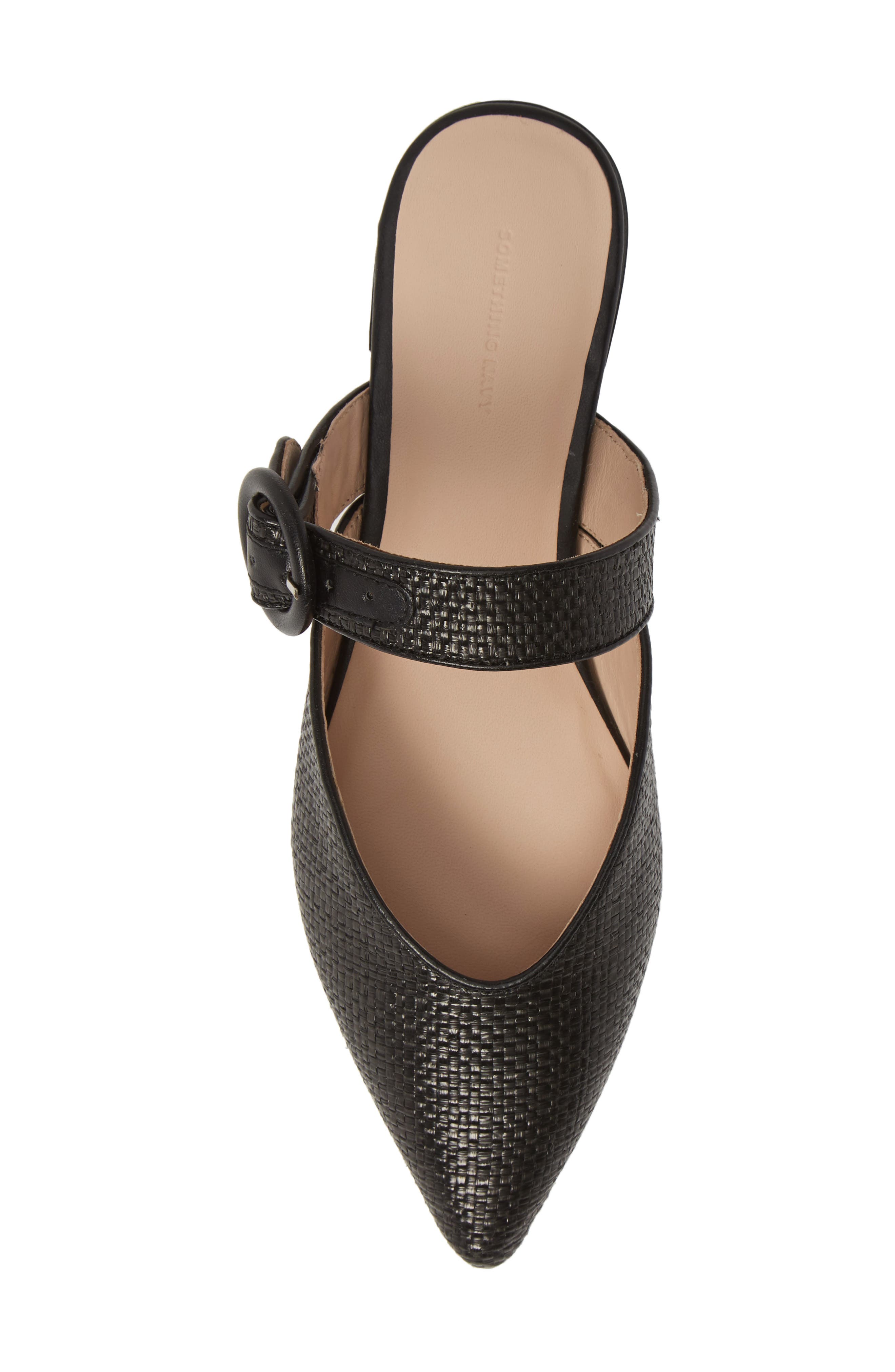 Something Navy Violet Raffia Mule, Alternate, color, 