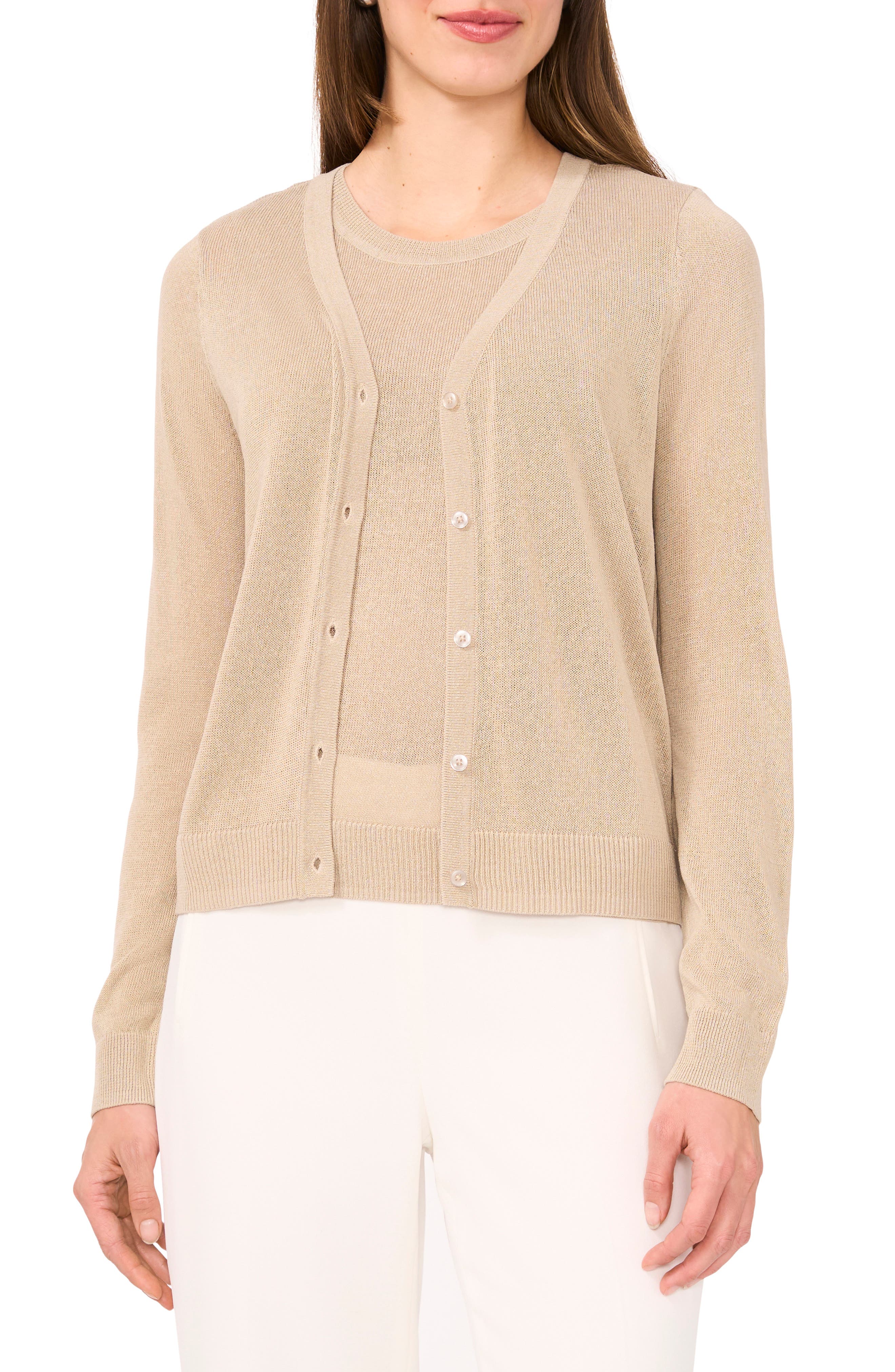 Halogen® V-Neck Cardigan