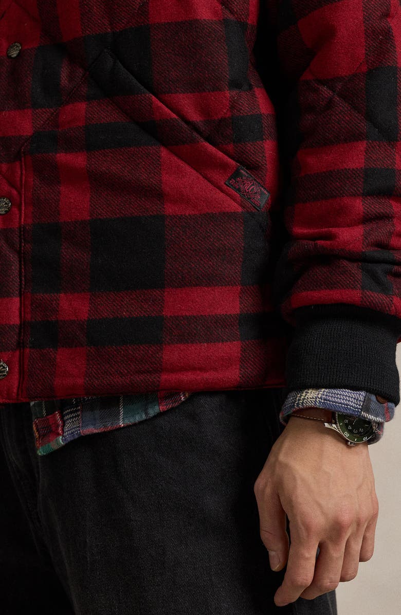 Polo Ralph Lauren Buffalo Check 650-Fill Power Down Jacket, Alternate, color, Buffalo Plaid