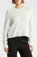 Theory Cashmere Crewneck Crop Sweater
