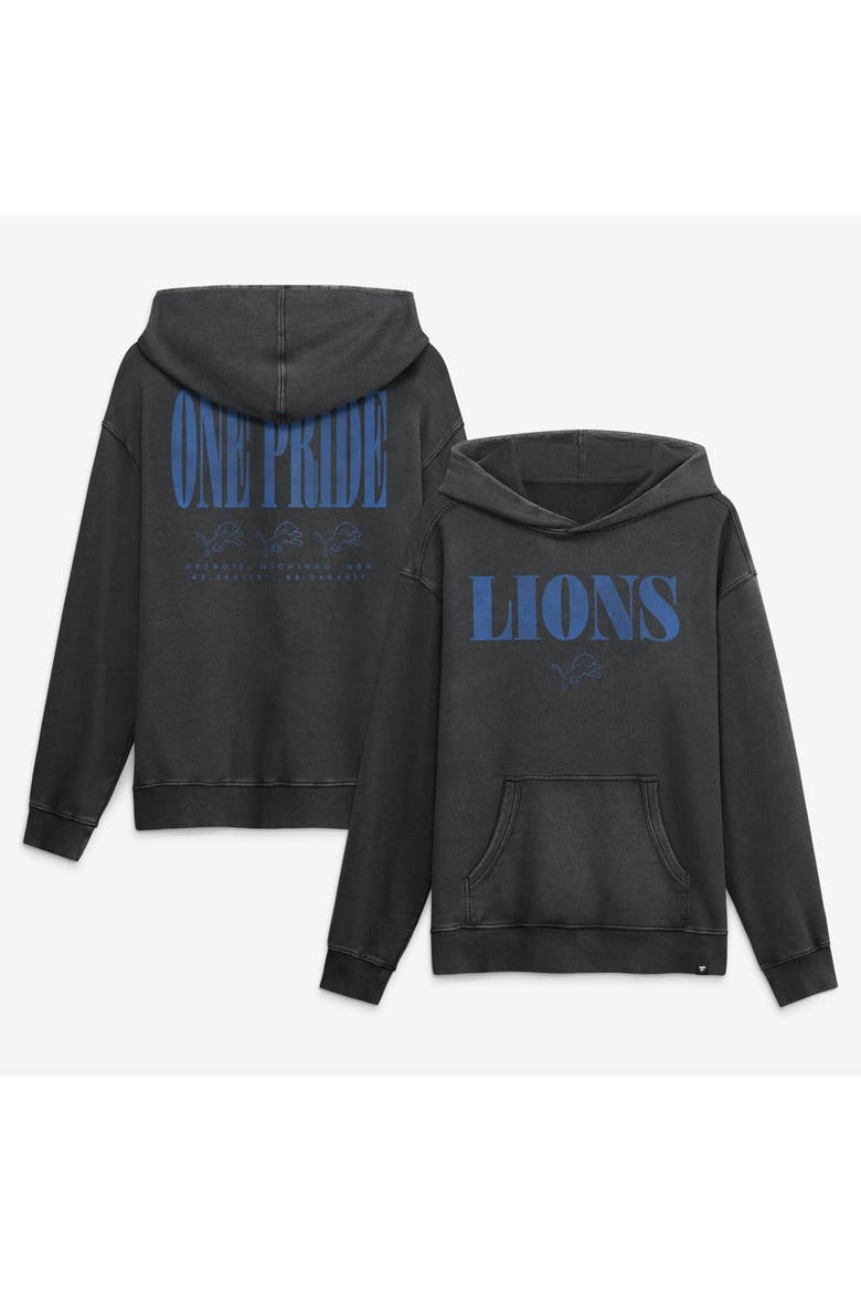 Men's Fanatics Black Detroit Lions Relaxed Intense Rivalry French Terry Hoodie, Main, color, Black