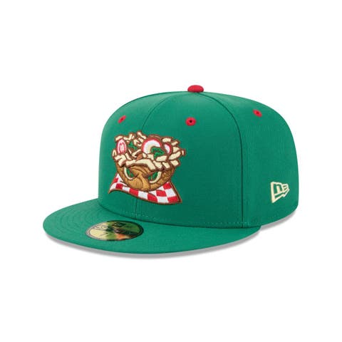 Men's New Era  Green Akron RubberDucks Theme Nights 59FIFTY Fitted Hat