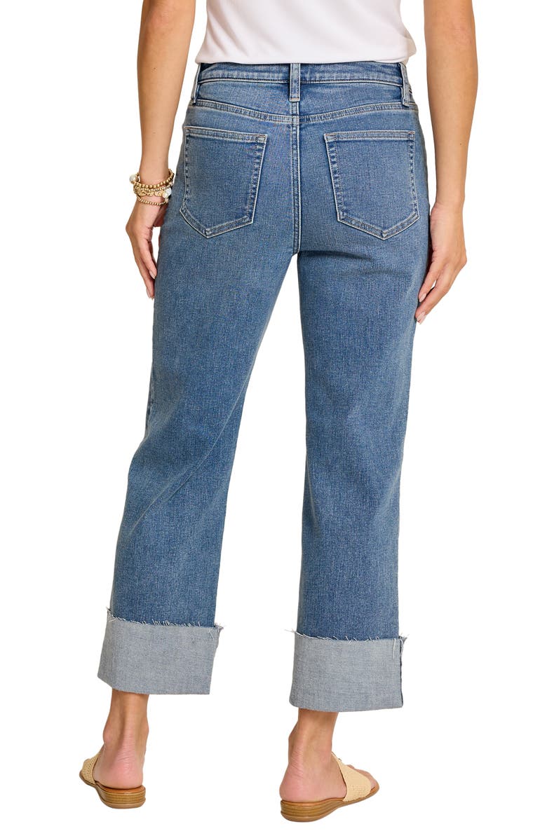 Tommy Bahama Cuffed Relaxed Crop Straight Leg Jeans, Alternate, color, Costa Nova Wash