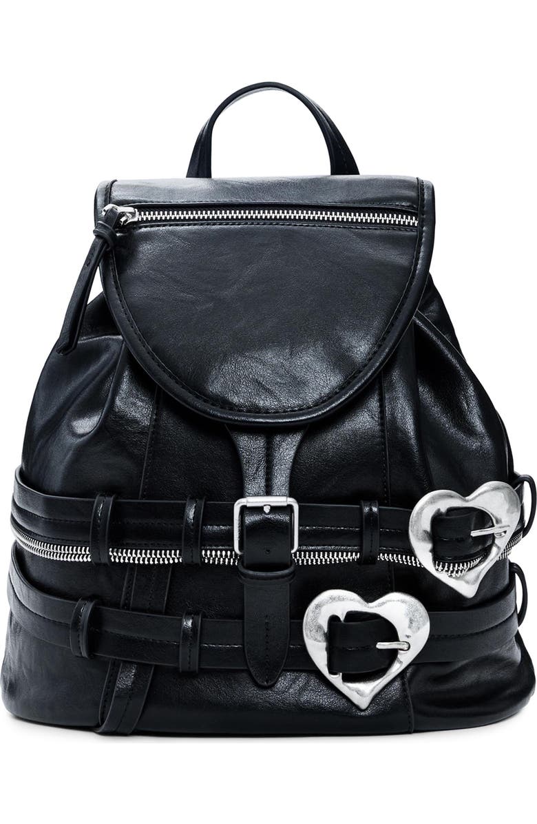 Desigual Medium Faux Leather Backpack, Main, color,
