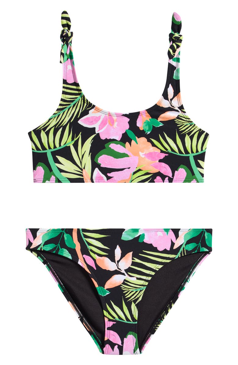 Rip Curl Kids' Molokai Two-Piece Swimsuit, Main, color, Black