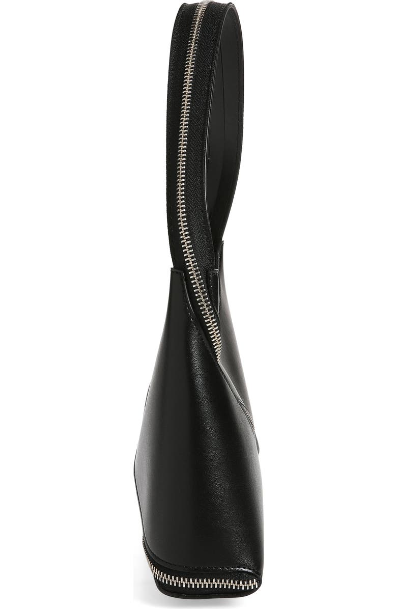 Coperni Swipe Zip Baguette Leather Handbag, Alternate, color,