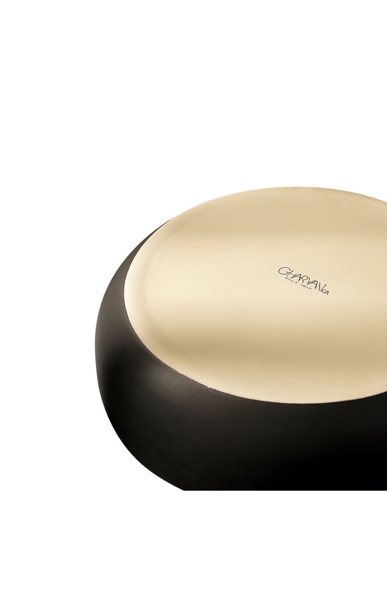 Gharyan Stoneware Shallow Serving Bowl, Alternate, color, Matte Black