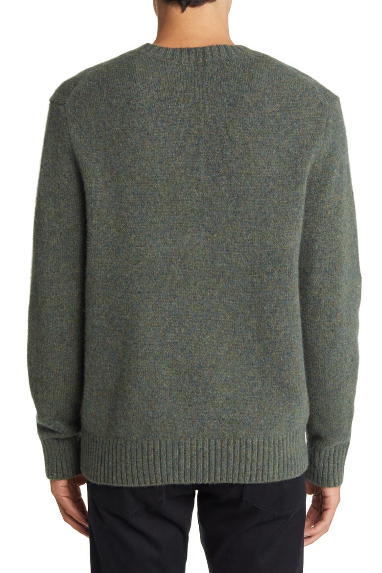 Mélange Wool Blend Crewneck Sweater, Alternate, color, OLIVE FIELD