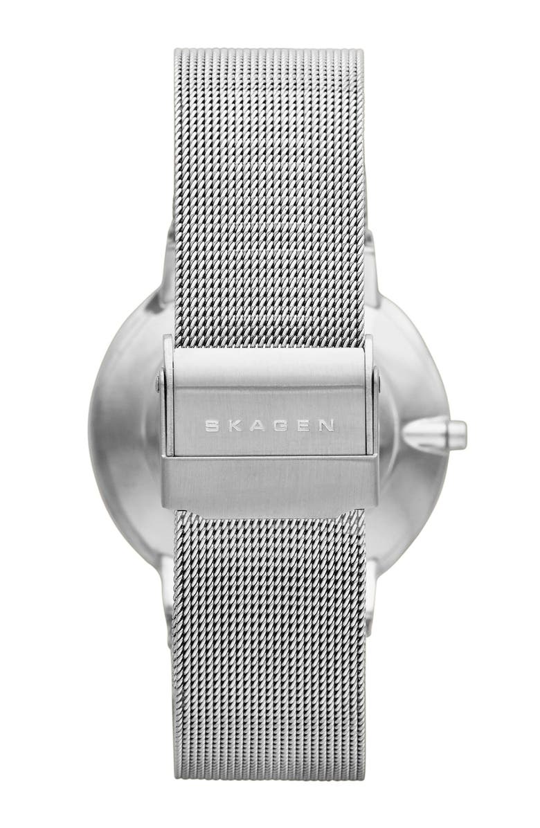 Skagen 'Ancher' Round Mesh Strap Watch, 40mm, Alternate, color,