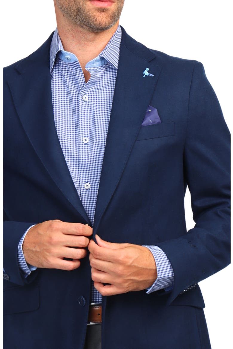 Luxe Touch Sport Coat, Alternate, color, NAVY