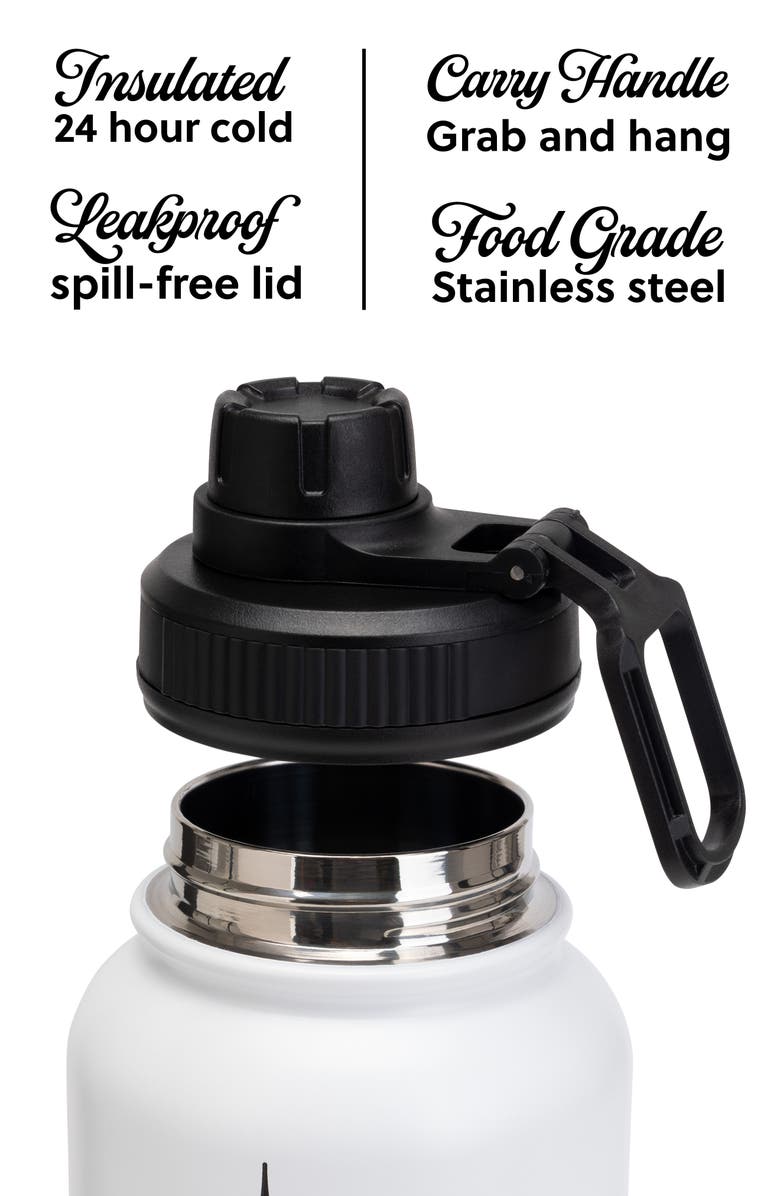 Von Dutch 32oz Hydration Double Walled Insulated Stainless Steel Bottle, Alternate, color, Von Heart