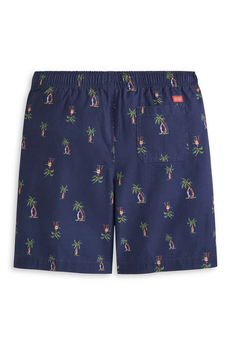 Scotch & Soda Kids' Half Panama Shorts, Alternate, color, Blue Depths