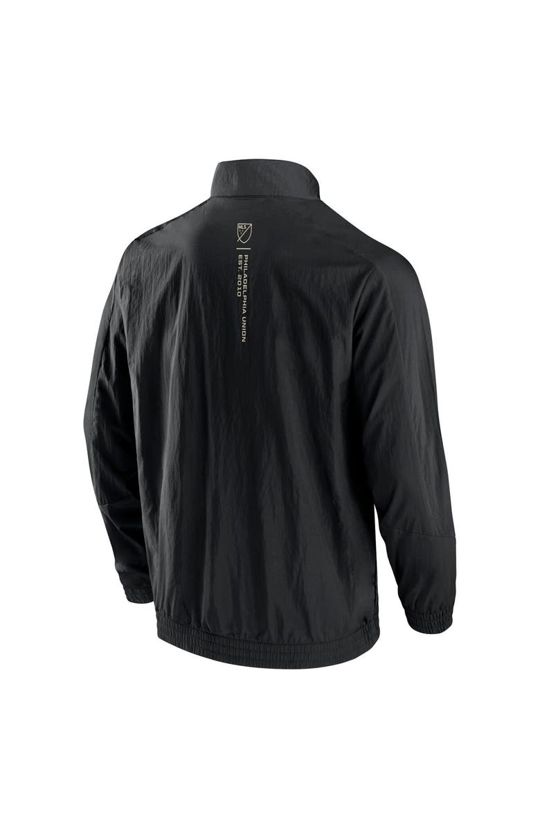 FANATICS Men's Fanatics Branded Black Philadelphia Union Header Raglan Full-Zip Jacket, Alternate, color, Black