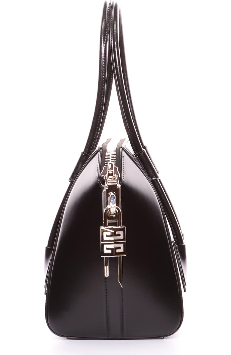 Givenchy Small Antigona Lock Leather Satchel, Alternate, color,