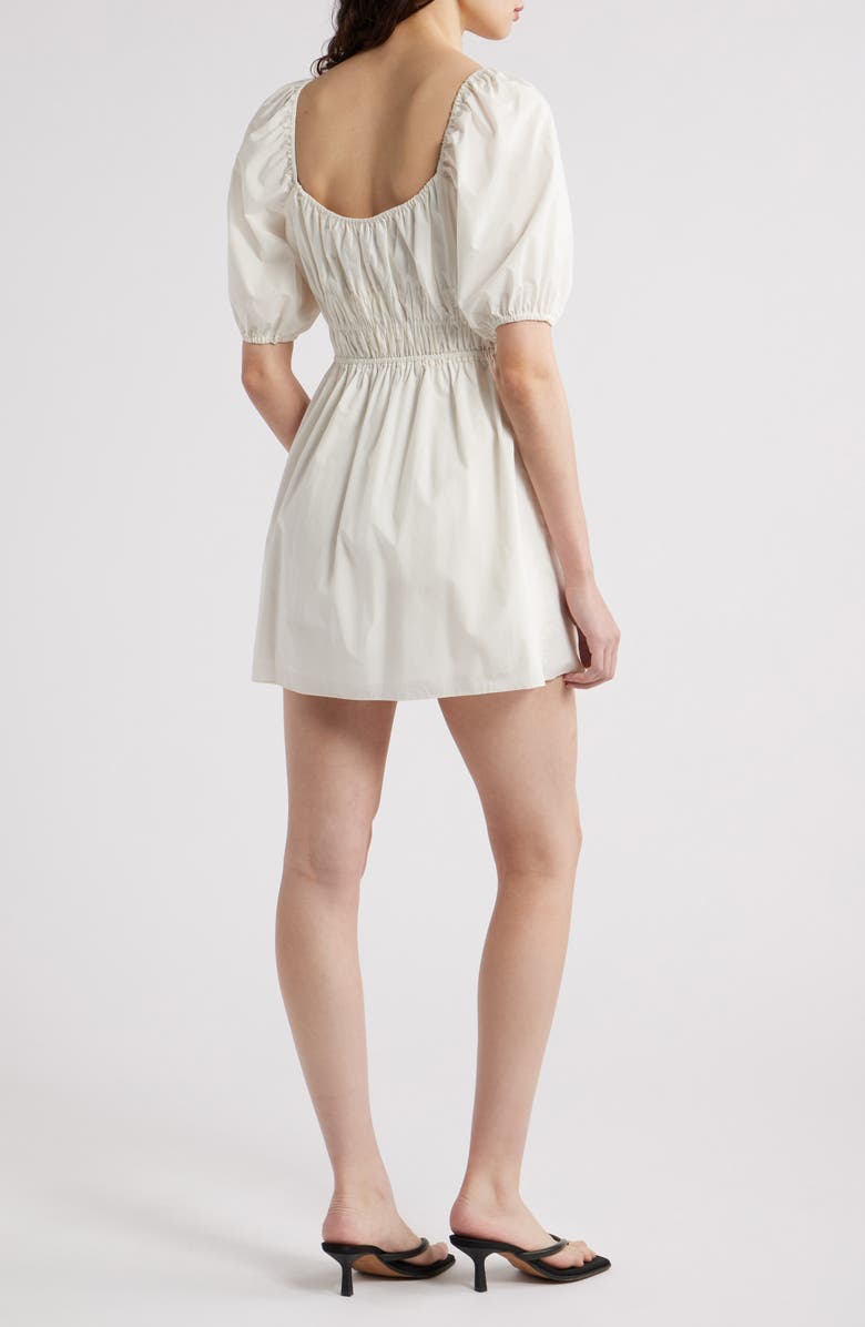 Sophia Shirred Cotton Minidress
