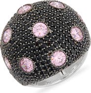 SUZY LEVIAN Sterling Silver Pavé CZ Dome Ring