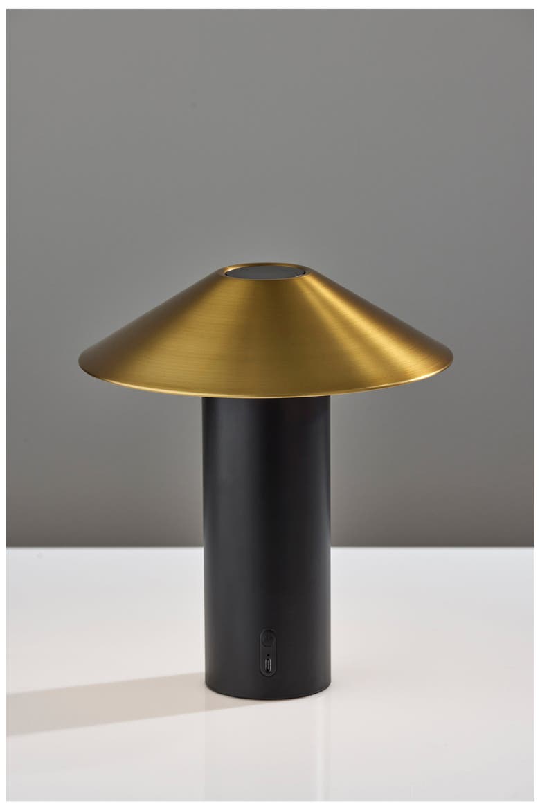 Pina LED Cordless Table Lamp, Alternate, color, BLACK