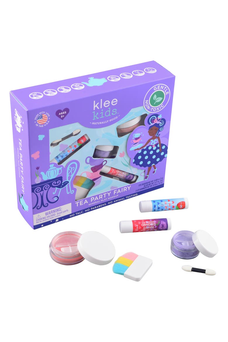 Tea Party Fairy - Kids' Loose Powder Mineral Play Makeup Kit, Main, color, Multi