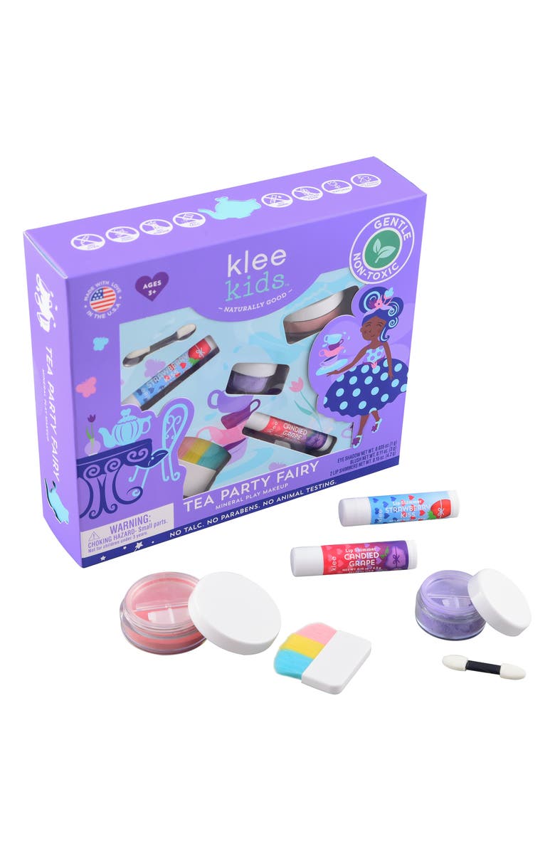 Klee Naturals Tea Party Fairy - Kids' Loose Powder Mineral Play Makeup Kit, Main, color, Multi