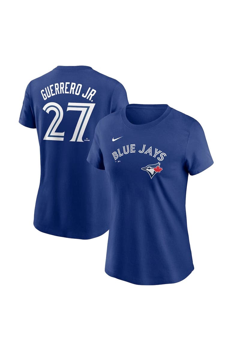 Women's Nike Vladimir Guerrero Jr. Royal Toronto Blue Jays Fuse Name & Number T-Shirt, Alternate, color, Royal