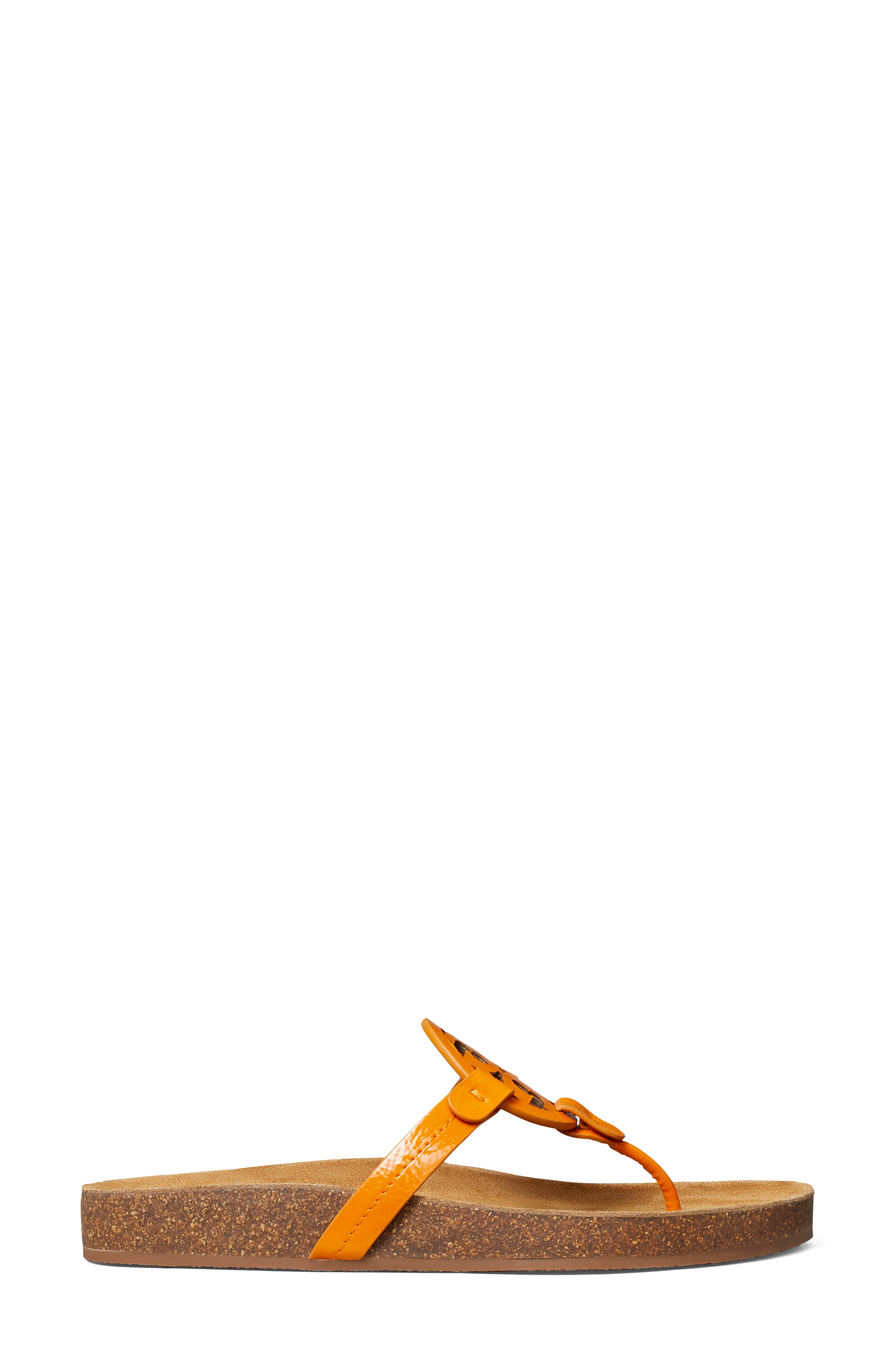 Miller Cloud Thong Sandal, Alternate, color, ORANGE CITRINE / NATURAL