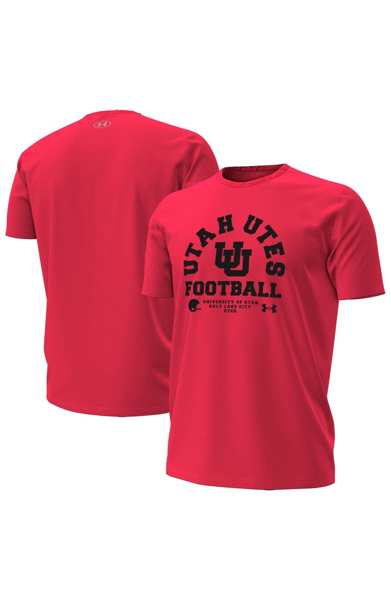 Under Armour Men's Under Armour  Red Utah Utes 2025 Sideline Football Performance T-Shirt, Alternate, color, 