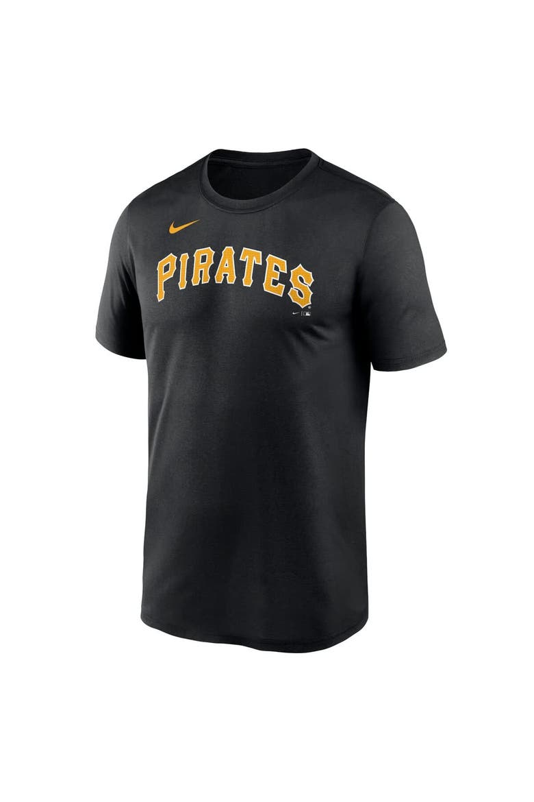 Men's Nike Black Pittsburgh Pirates Legend Fuse Wordmark T-Shirt, Alternate, color, Black