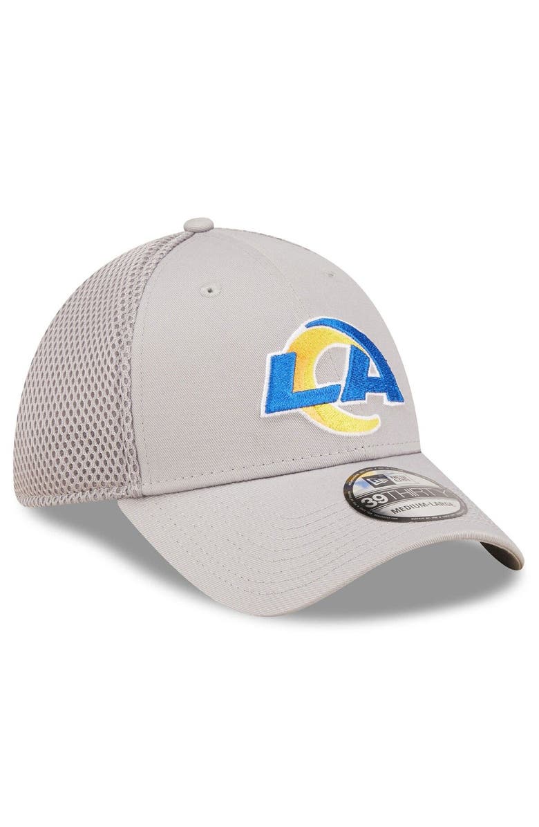 New Era Men's New Era Gray Los Angeles Rams Team Neo 39THIRTY Flex Hat, Alternate, color, 