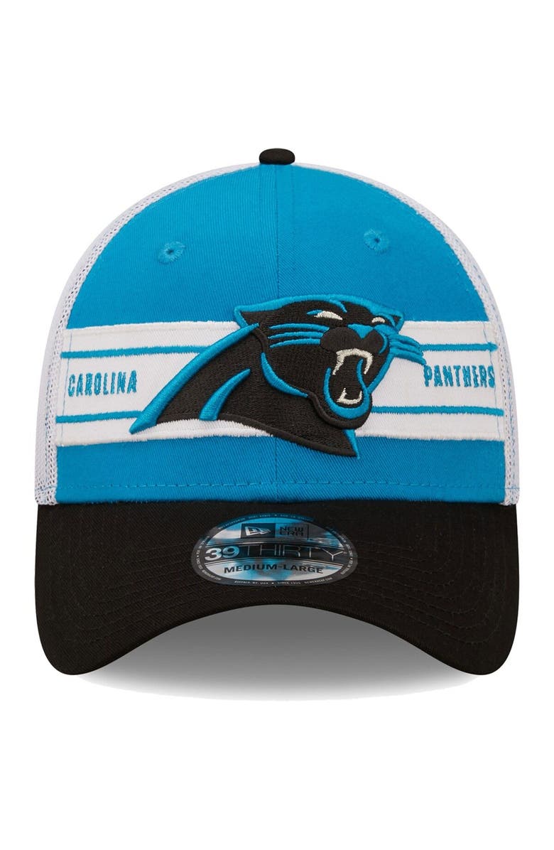 New Era Men's New Era Blue/Black Carolina Panthers Team Banded 39THIRTY Flex Hat, Alternate, color,