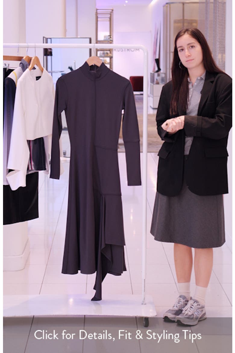 Siham Long Sleeve Fit & Flare Midi Dress video