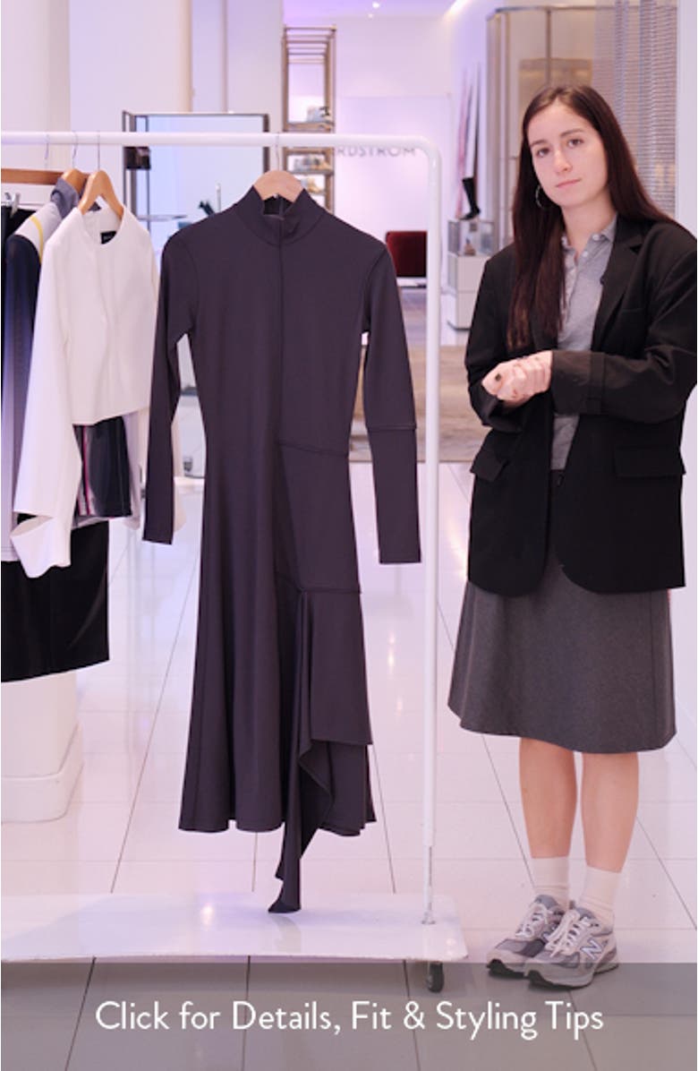 Siham Long Sleeve Fit & Flare Midi Dress, sales video thumbnail