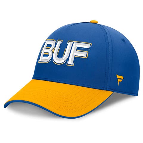 Men's Fanatics Royal/Gold Buffalo Sabres Authentic Pro Rink Team Code Flex Hat