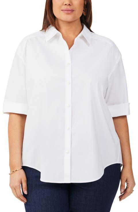 Joanna Stretch Cotton Blend Shirt