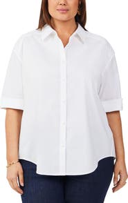 Foxcroft Joanna Stretch Cotton Blend Shirt