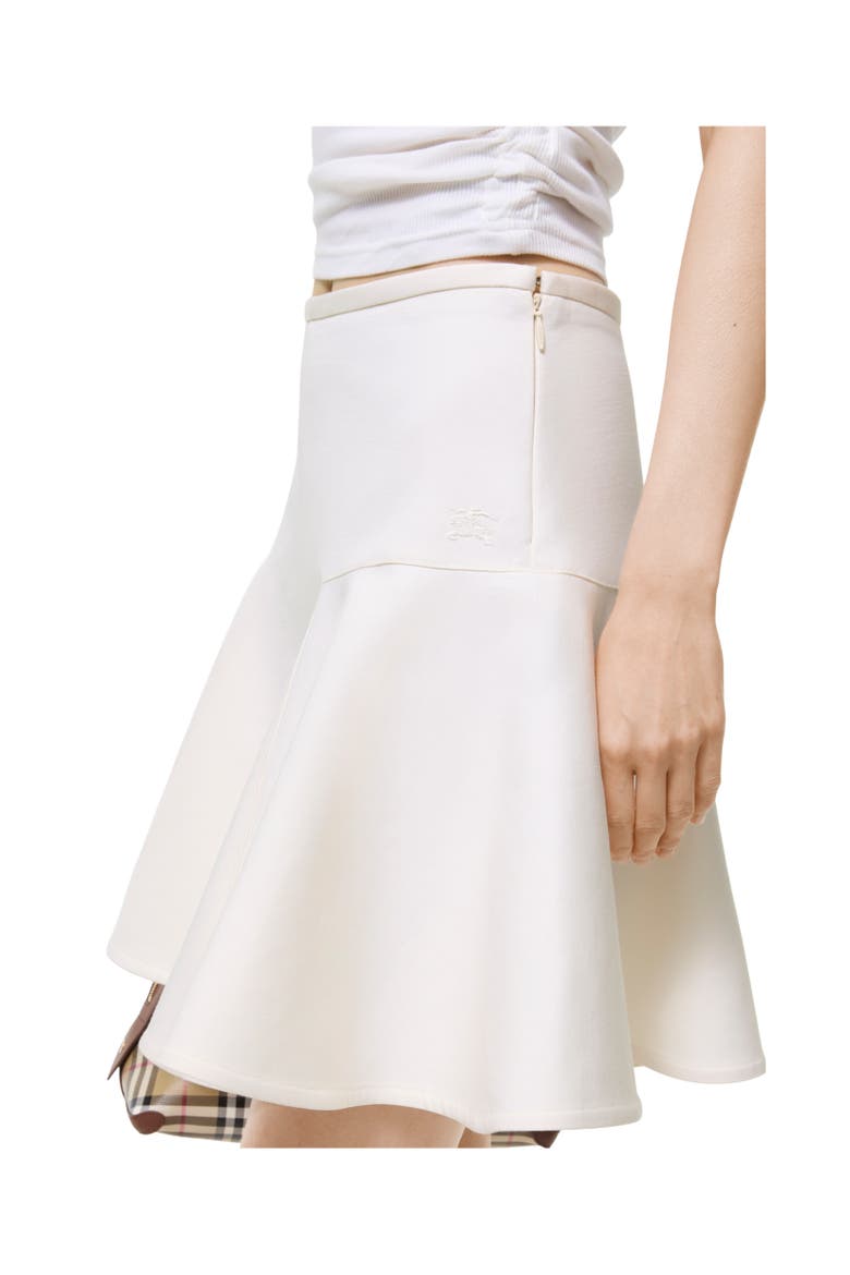 Fit-and-flare Cotton Mini Skirt, Alternate, color, Tundra white
