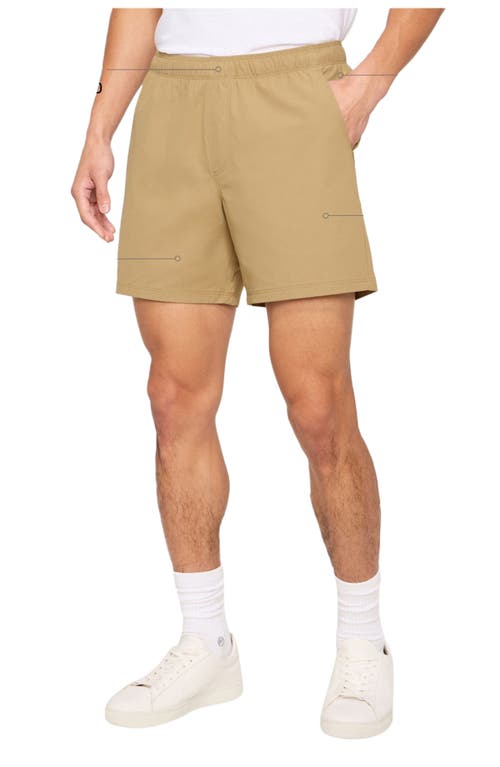 Fabletics The Don Pull-on Short 6" In Brown