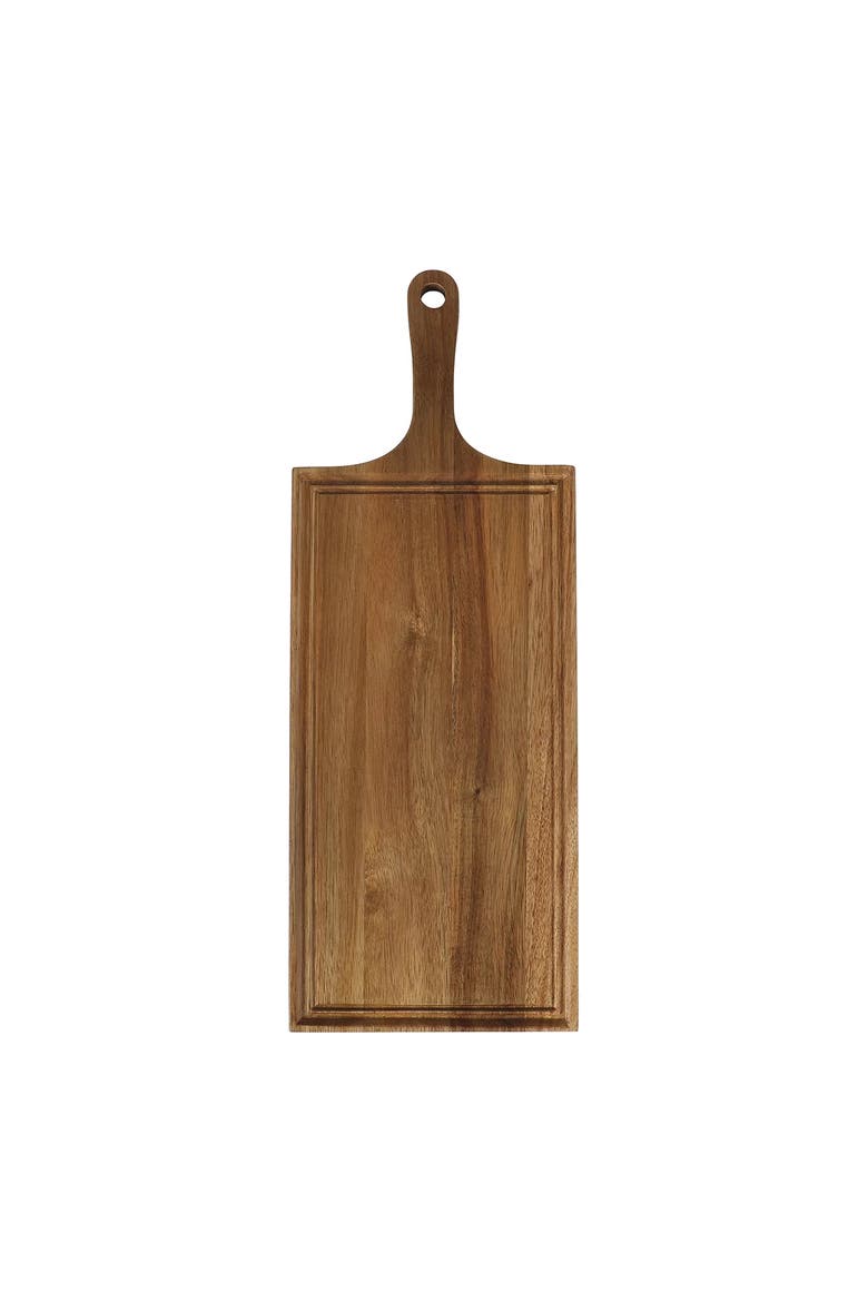 Meadowhouse 20 x 7.5 Inch Acacia Wood Charcuterie Board, Main, color, Brown