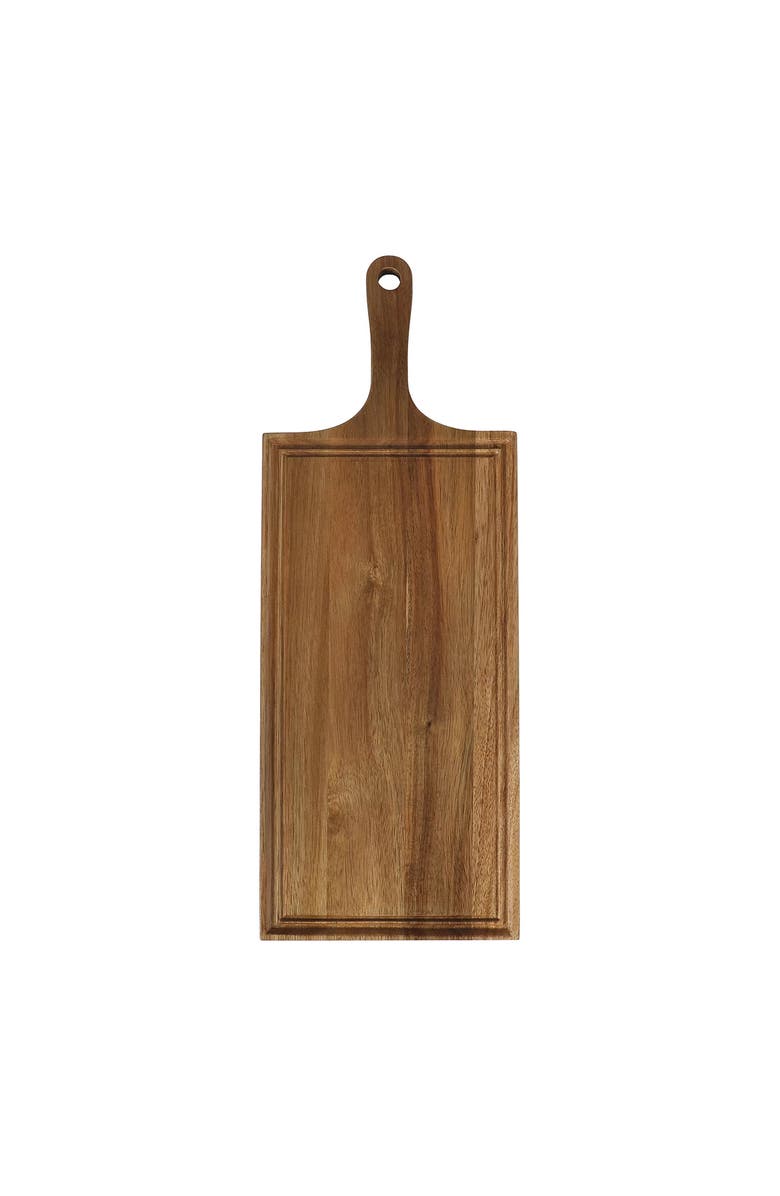 MARTHA STEWART Meadowhouse 20 x 7.5 Inch Acacia Wood Charcuterie Board, Main, color, Brown