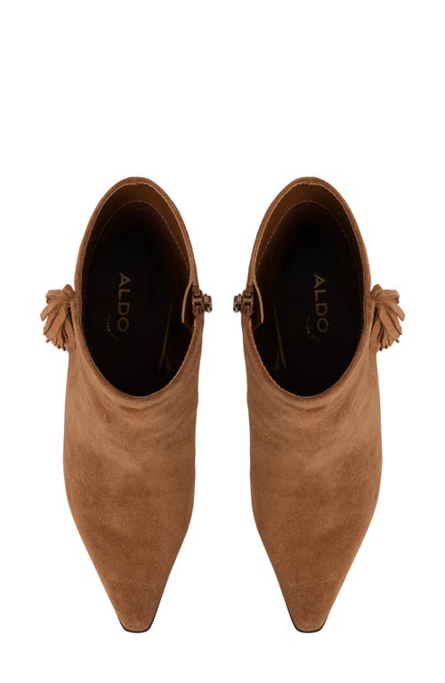 Aldo Shaniah Fringe Bootie In Brown