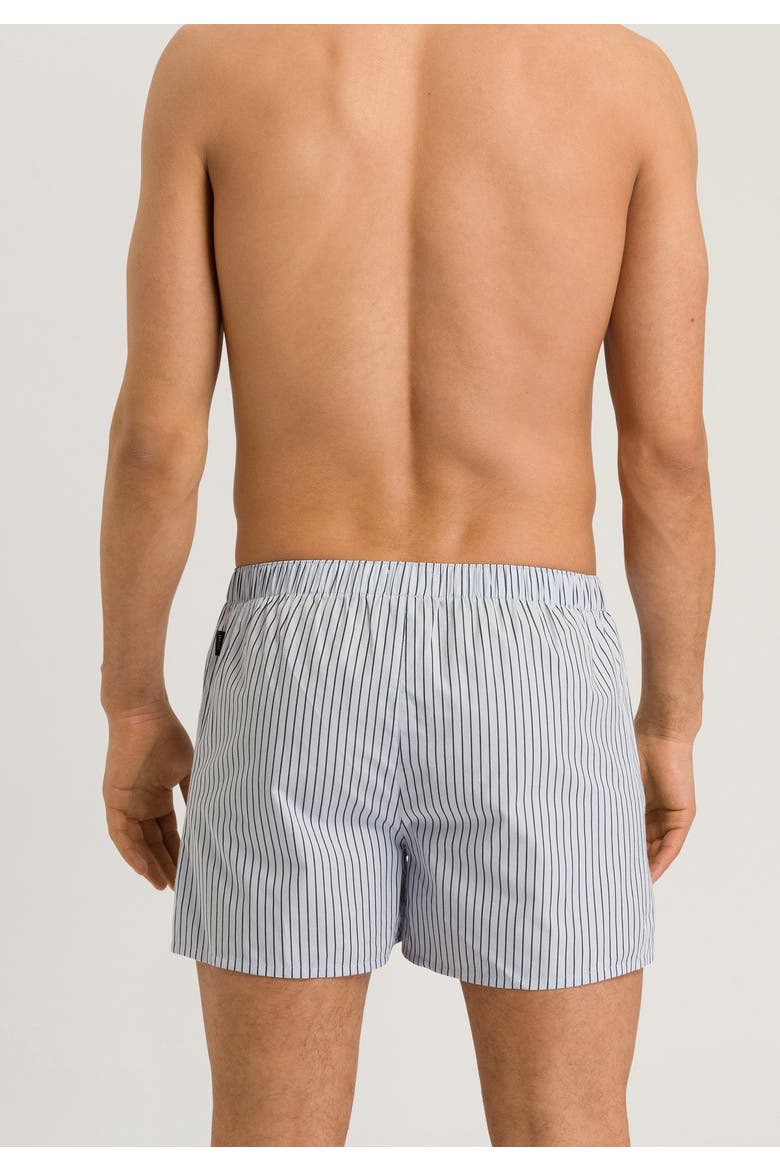 Fancy Woven Cotton Boxer, Alternate, color, Light Grey Stripe