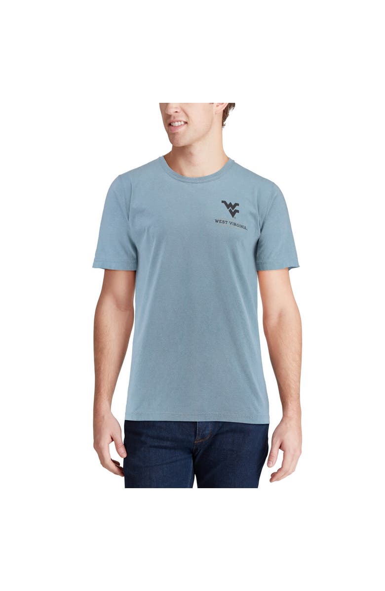 IMAGE ONE Men's Blue West Virginia Mountaineers State Scenery Comfort Colors T-Shirt, Alternate, color,