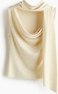 H&M Draped Scarf-detail Top