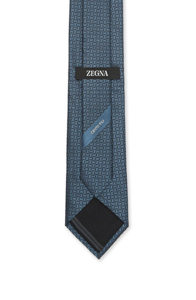 ZEGNA TIES Cento Fili Geometric Silk Tie, Alternate, color, 