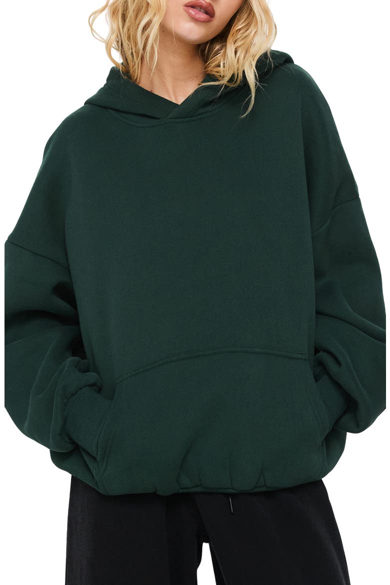 Good Luck Graphic Cotton Blend Hoodie, Main, color, GREEN / BLUE
