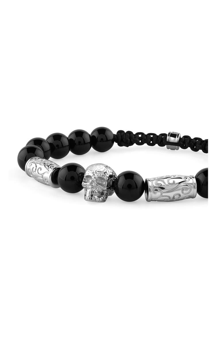 Bracelet Men, Alternate, color, black/silver